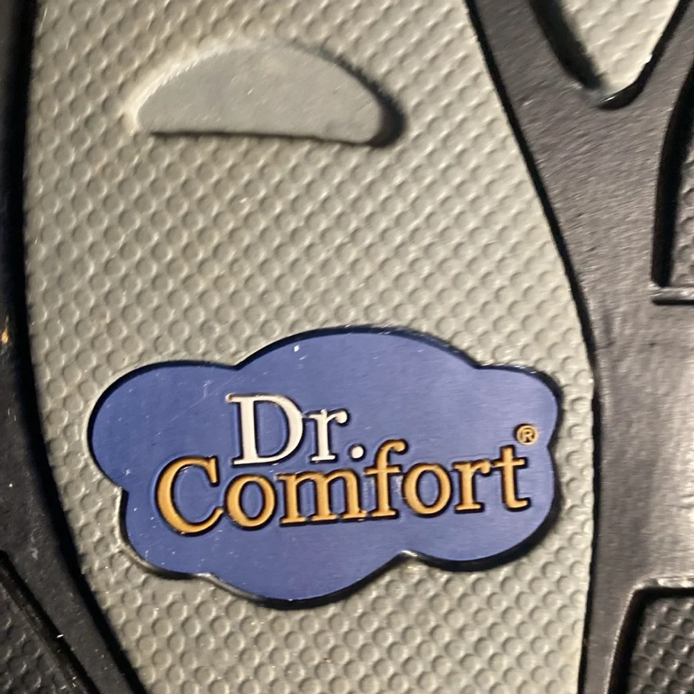 Dr. Comfort Men's Black and Brown Leather Shoes Dockside Therapeutic Shoes 10.5W